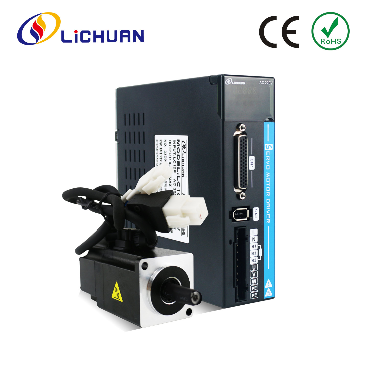 AC servomotor 100W 3000rpm 0,32nm 60mm príruba pre cnc